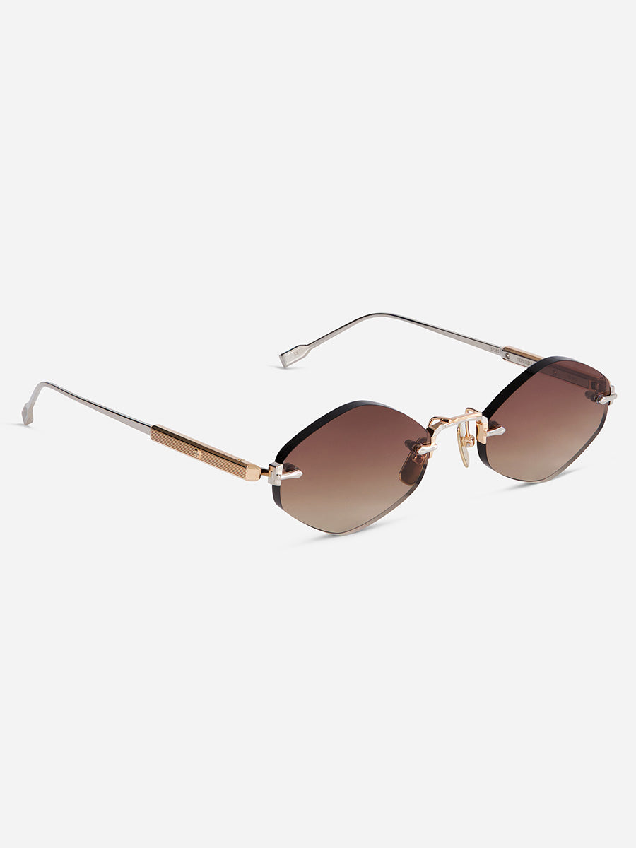 Terebellum V S1204 Rose Gold and Platinum sunglasses