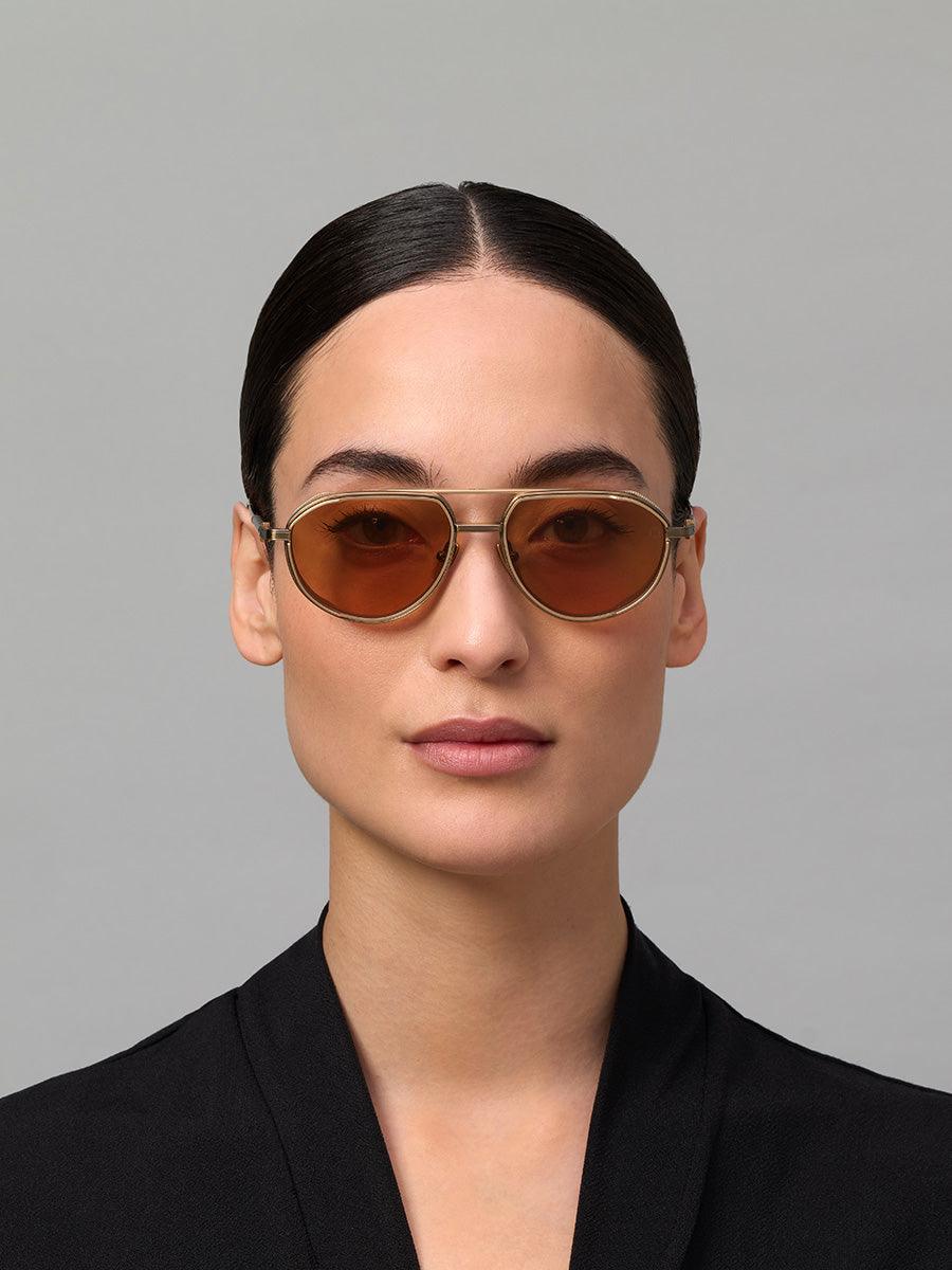 Skyracer Antiqued White Gold 511B sunglasses - sunglasscurator