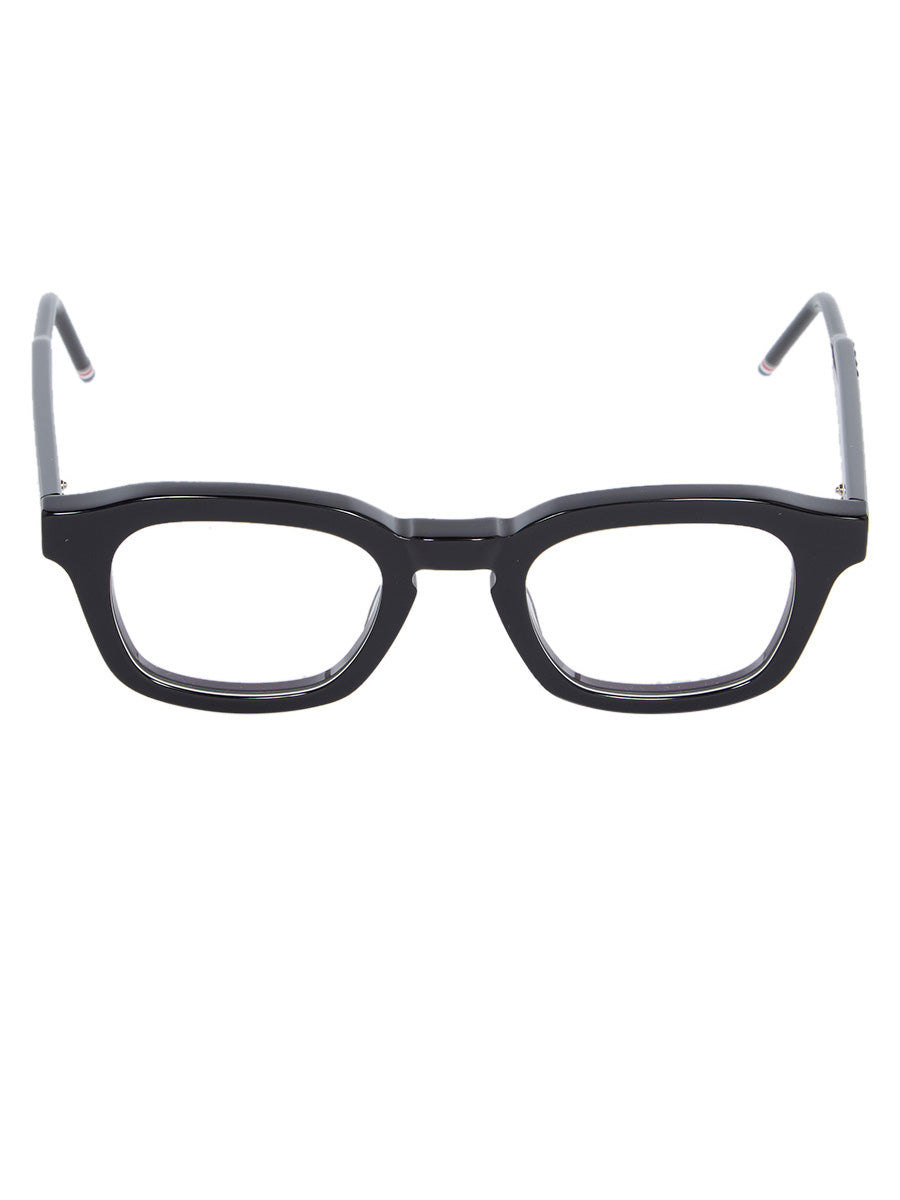 Thom Browne 412A 001 Black Rectangular Eyeglasses