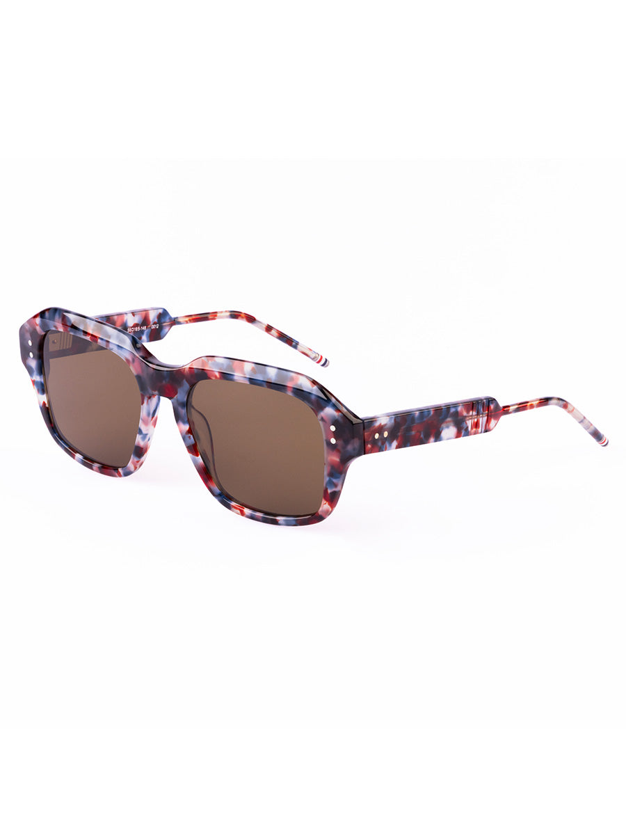 928A 960 Rainbow Tortoise 12K Gold Plated Rectangular sunglasses