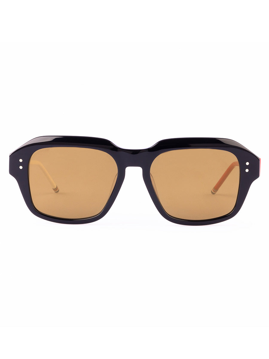 928A 964 Matte Navy Red and White 12K Gold Plated Rectangular sunglasses