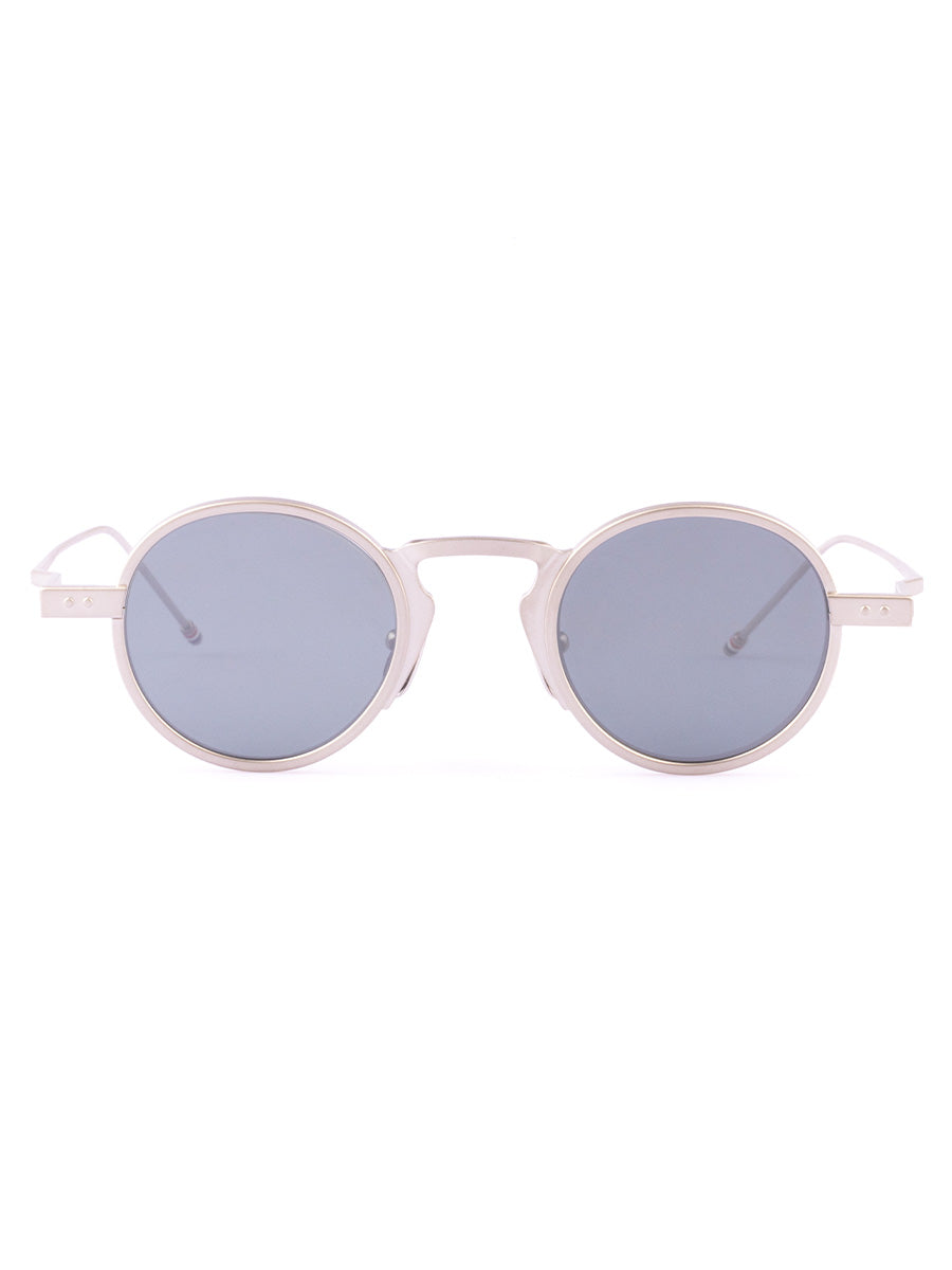 931A 045 Matte Silver Titanium Round sunglasses