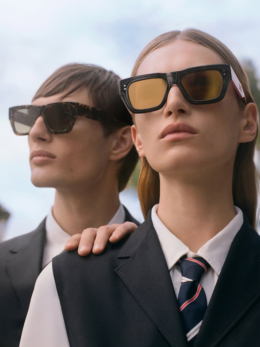 947A 964 Navy Rectangular sunglasses
