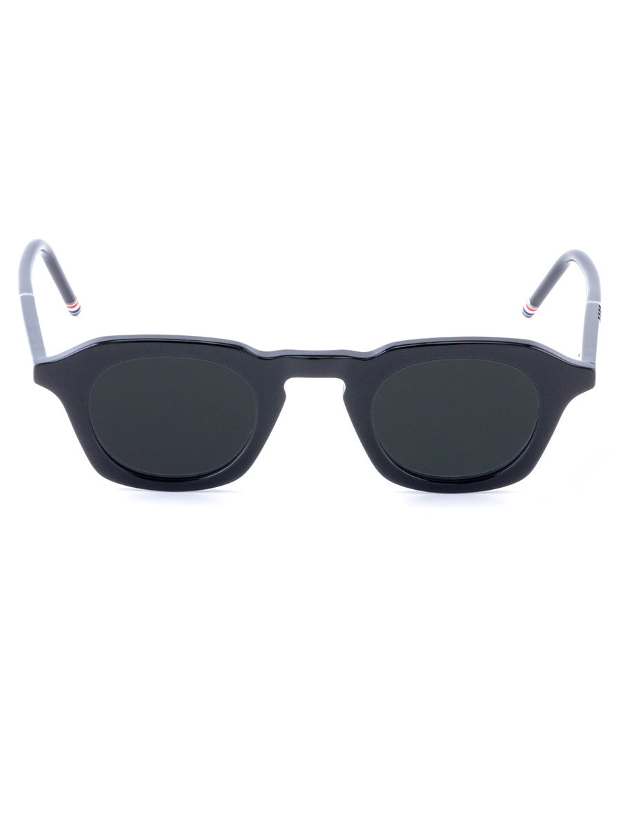Thom Browne 414A 001 Black Oval Sunglasses | sunglasscurator.com
