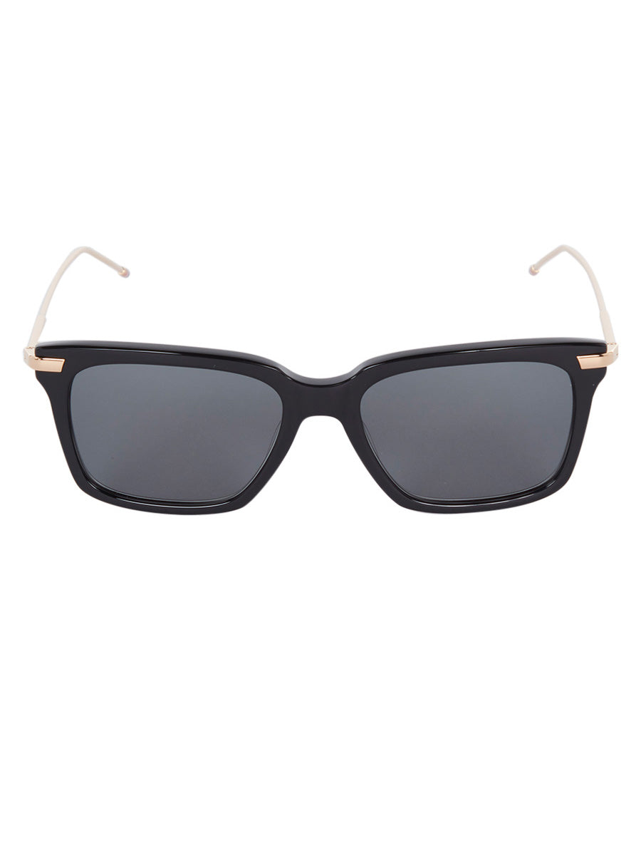 Thom Browne 701A 001 Black Rectangular Sunglasses
