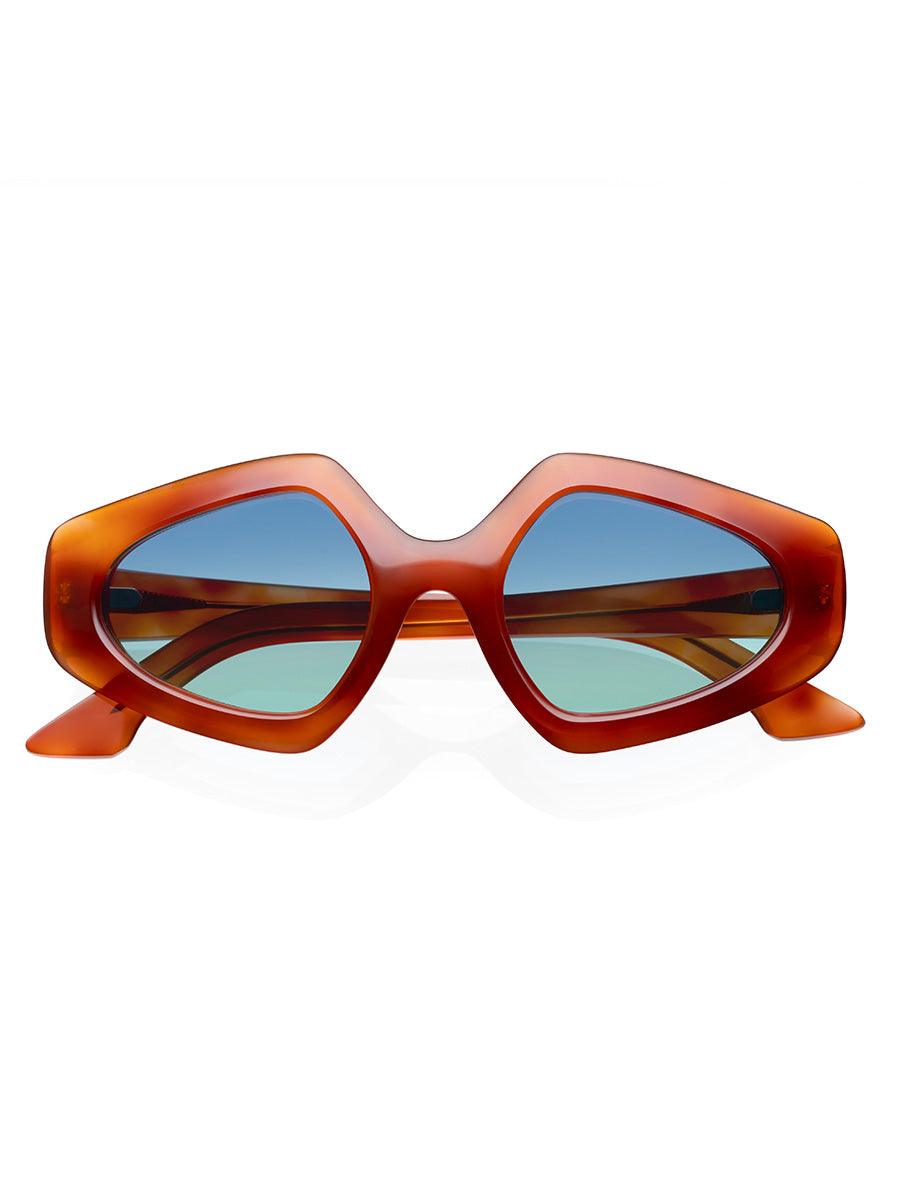 Antonia Caramel Blue Sky sunglasses - sunglasscurator