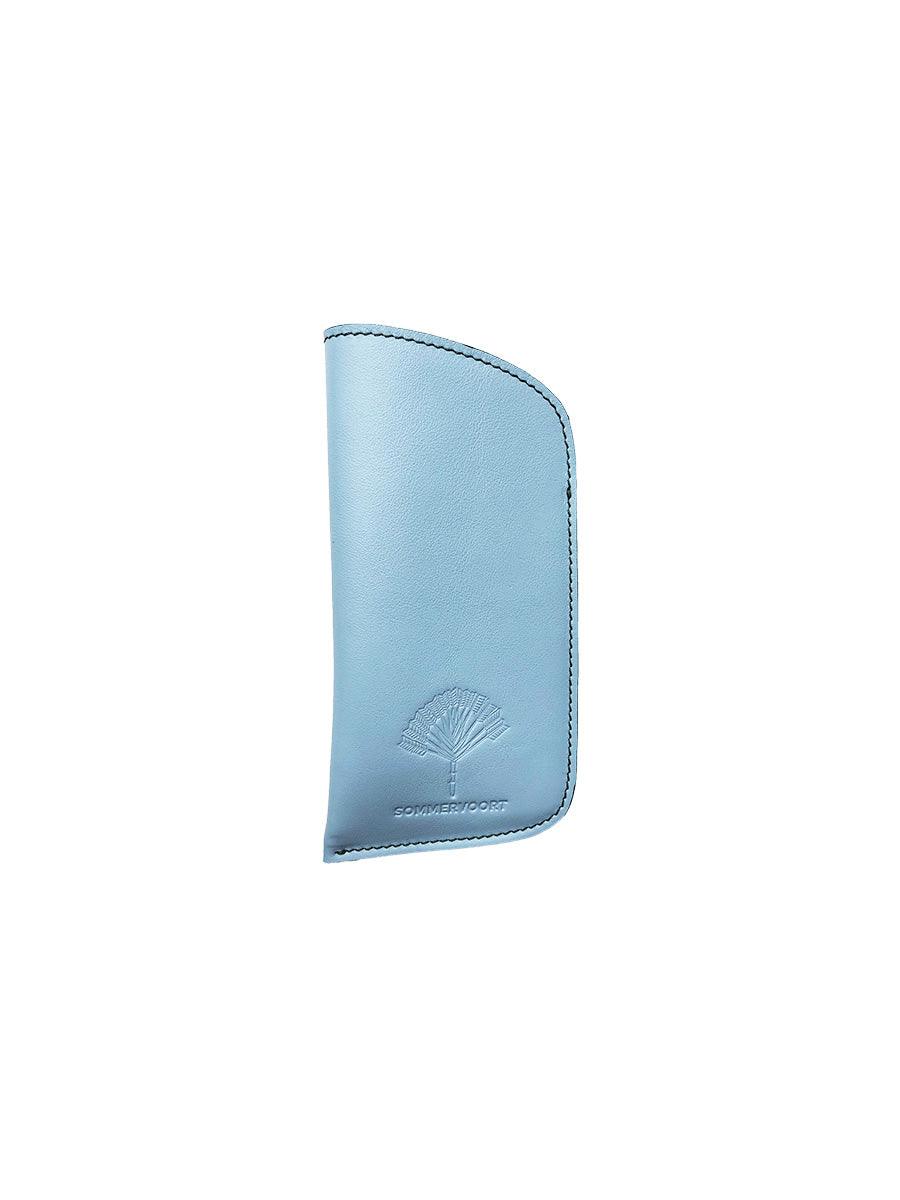 Blue Cloudless Sky classic leather glasses case - sunglasscurator