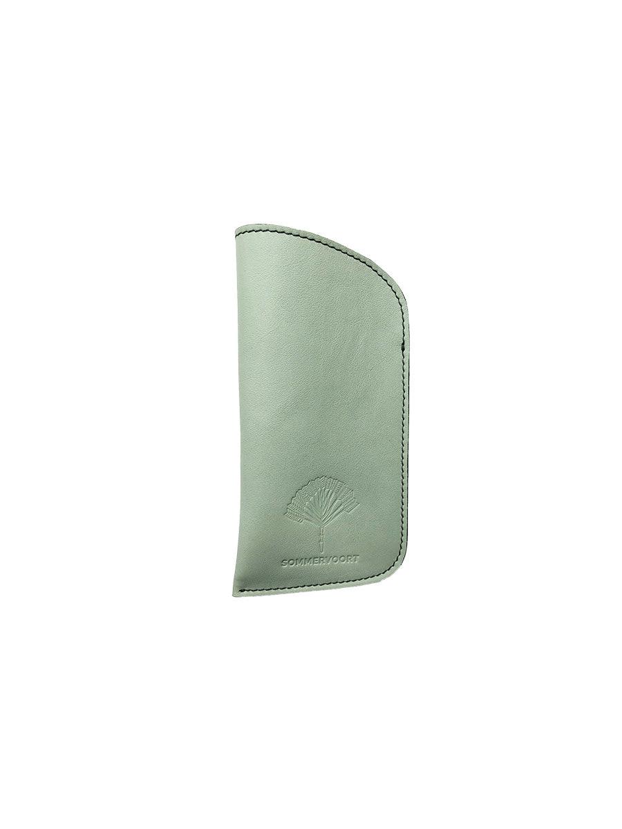 Mint classic leather glasses case - sunglasscurator