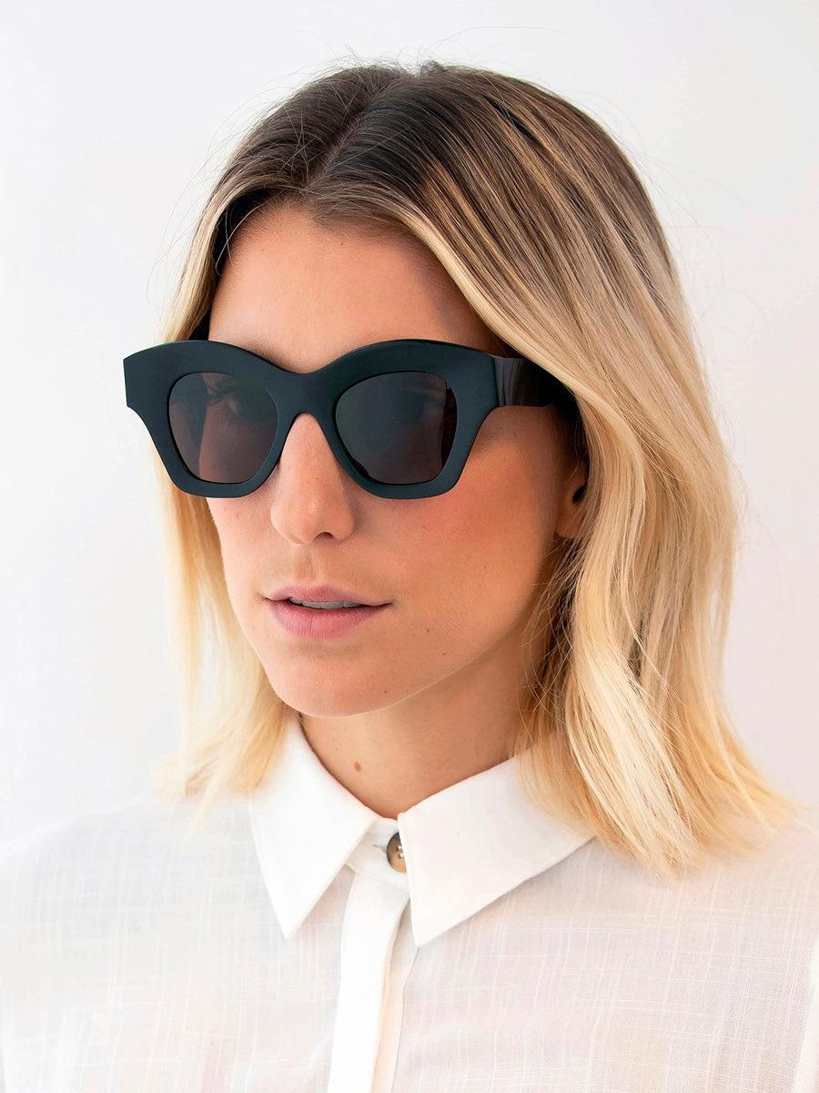 Tessa Black Solid sunglasses - sunglasscurator
