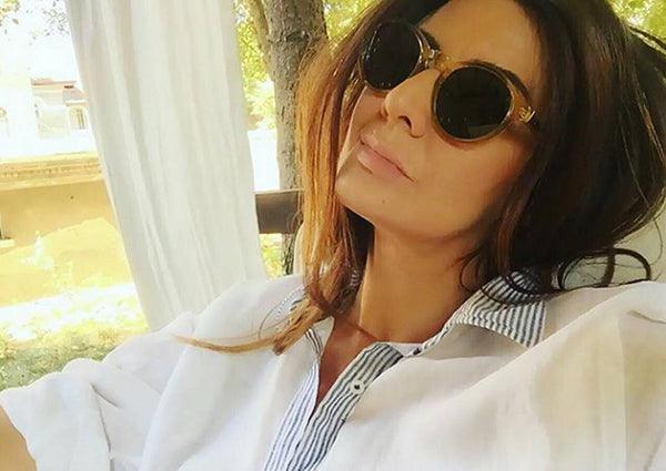 Adriana Chiper in Orlebar Brown - sunglasscurator