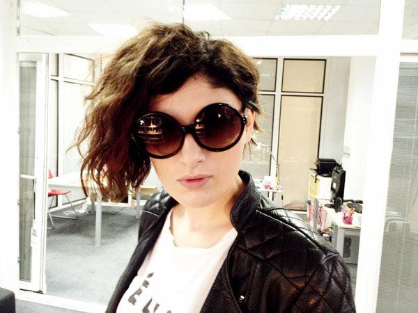 Andra Moga in Linda Farrow Luxe - sunglasscurator