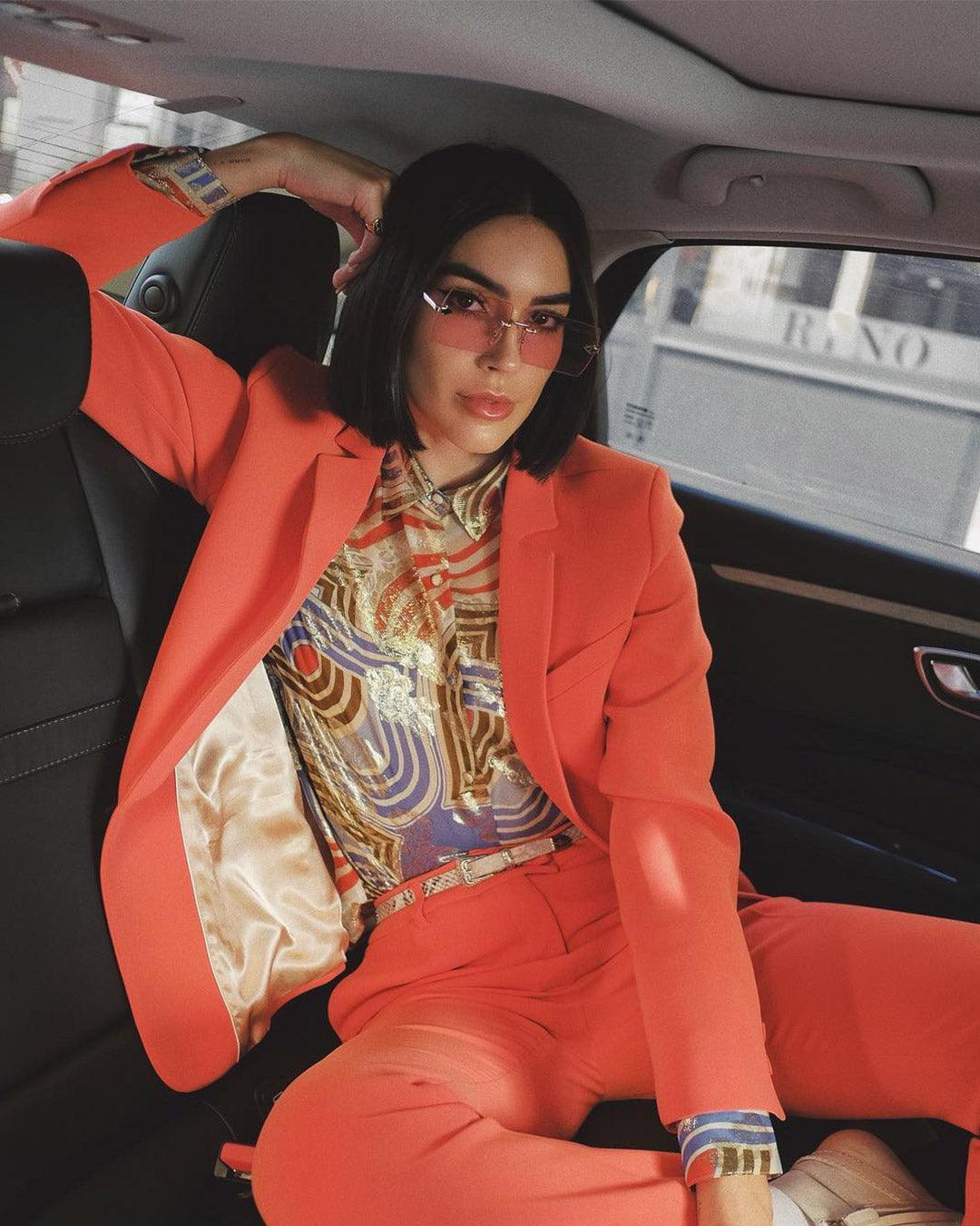 Brittany Xavier in Karen Walker - sunglasscurator