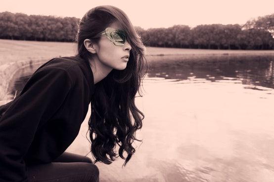 Chic Muse in Green Prabal Gurung Eyewear - sunglasscurator