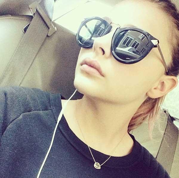 Chloe Grace Moretz In Karen Walker - sunglasscurator