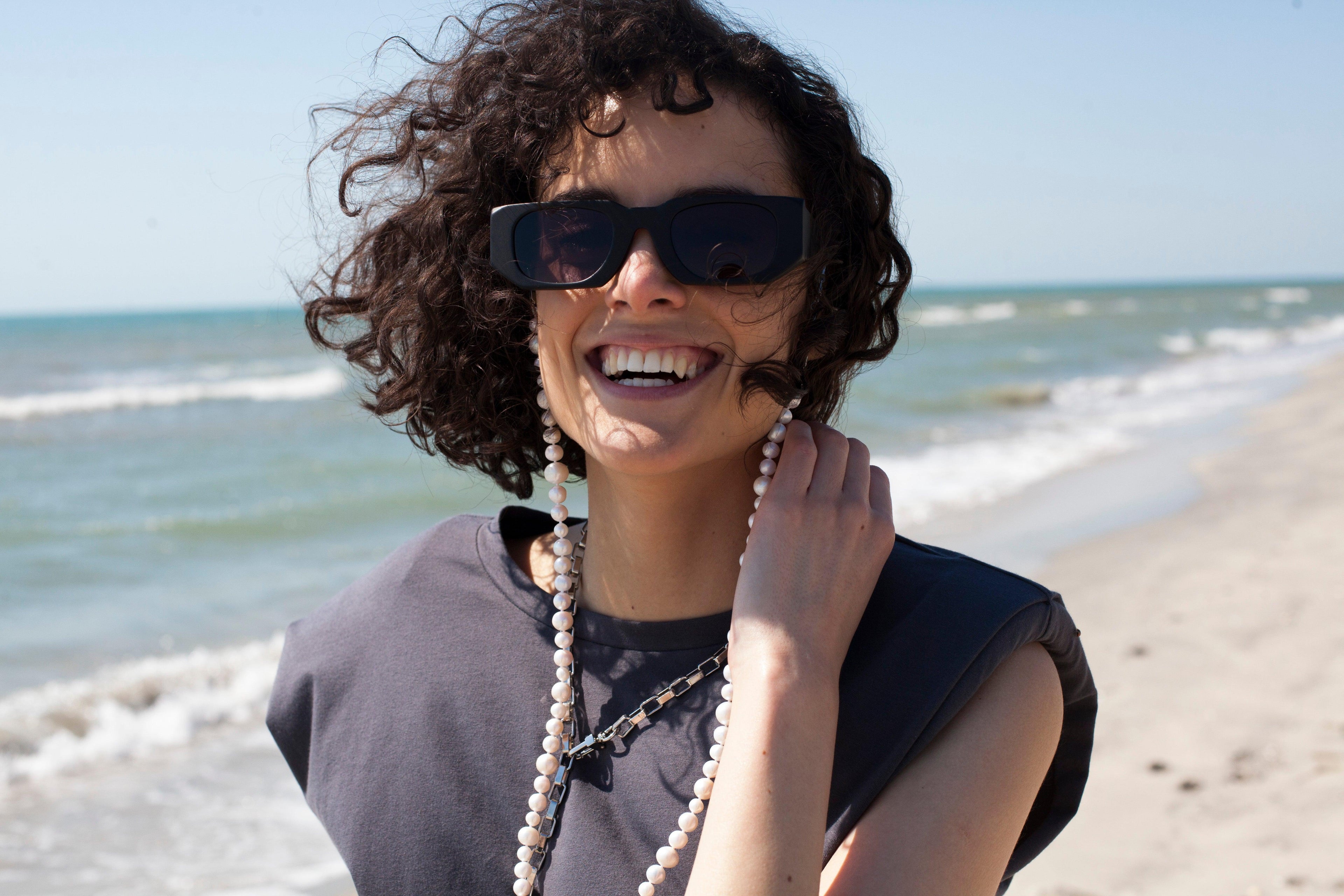 Diana Sar in Kuboraum and Frame Chain - sunglasscurator