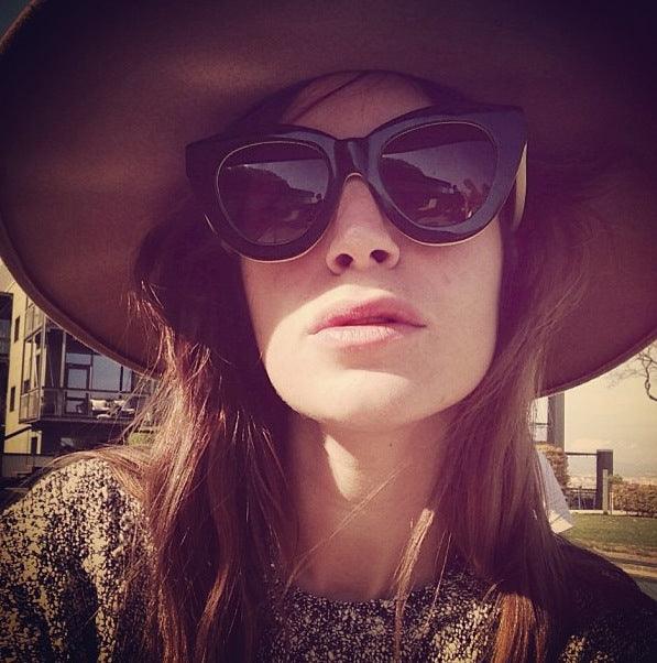 Gala Gonzalez in Karen Walker - sunglasscurator