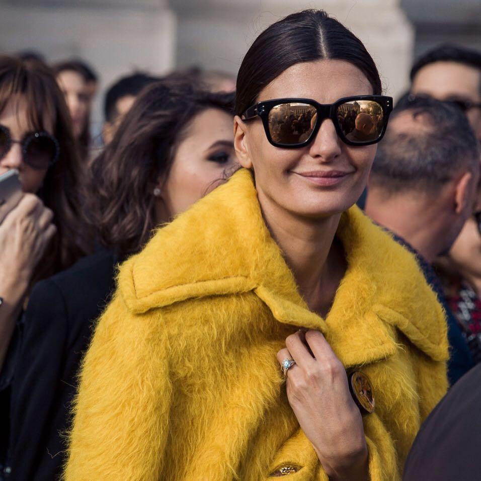 Giovanna Battaglia Engelbert in Linda Farrow - sunglasscurator