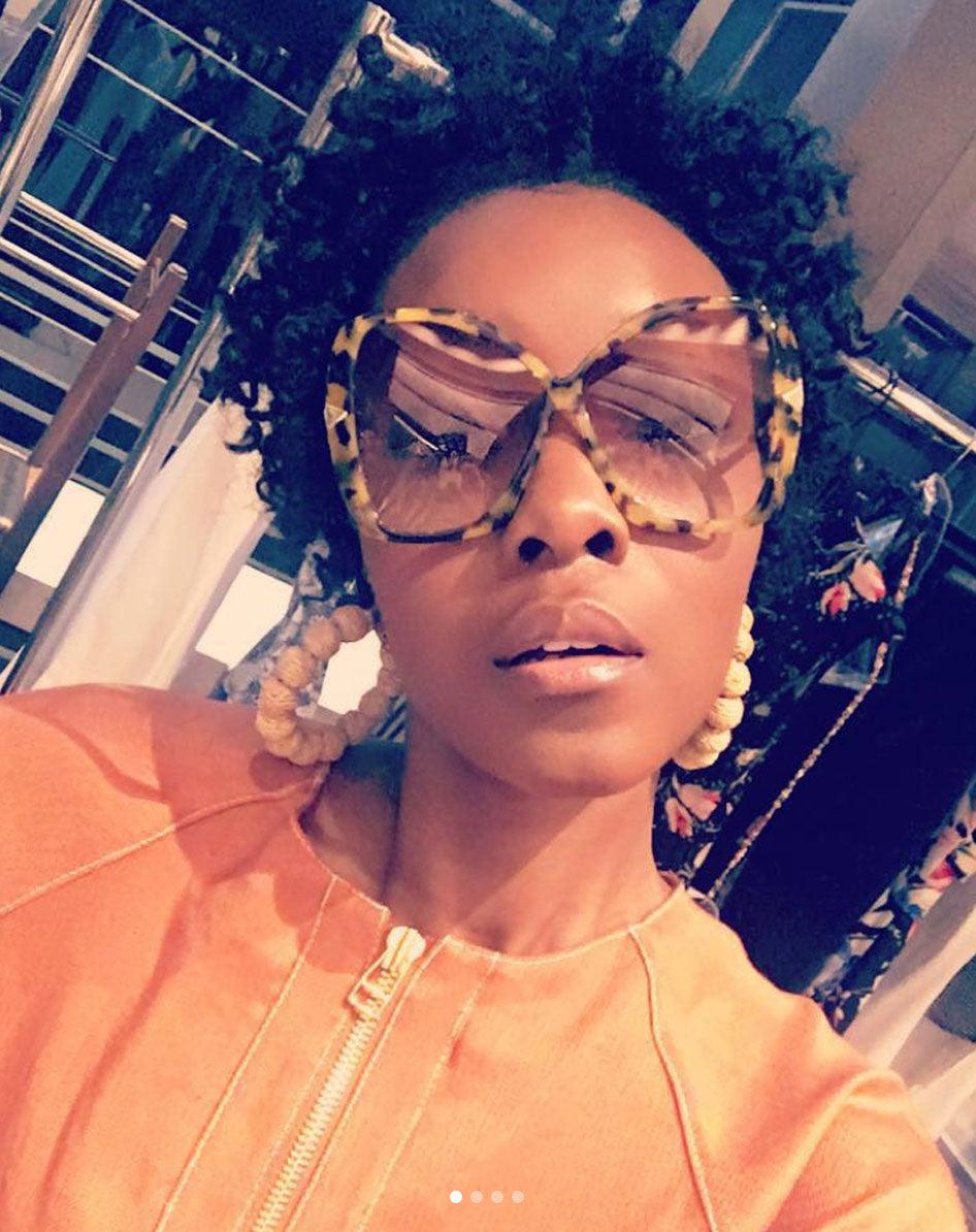 Kass Gray in Karen Walker - sunglasscurator