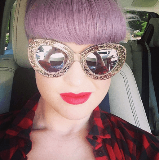 Kelly Osbourne In Karen Walker - sunglasscurator