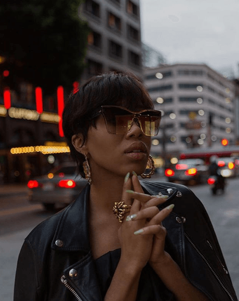 Kitty Cash in Dita Eyewear - sunglasscurator