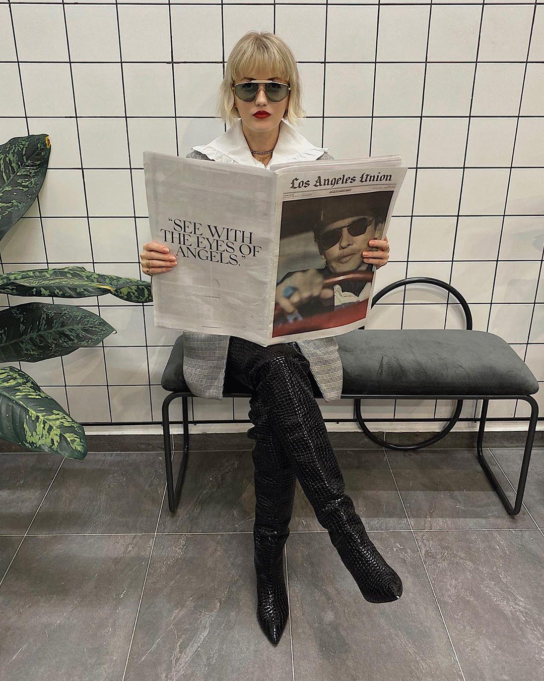 Lica Popescu in Jacques Marie Mage - sunglasscurator