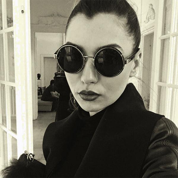 Luana Codreanu in Dries Van Noten - sunglasscurator
