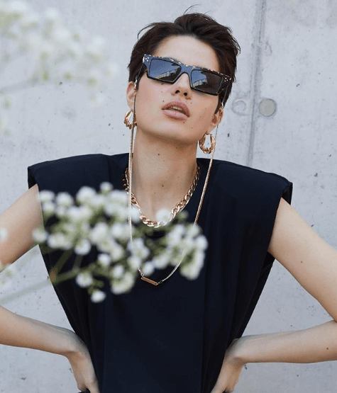 Maria Balan in Cutler and Gross and Frame Chain - sunglasscurator