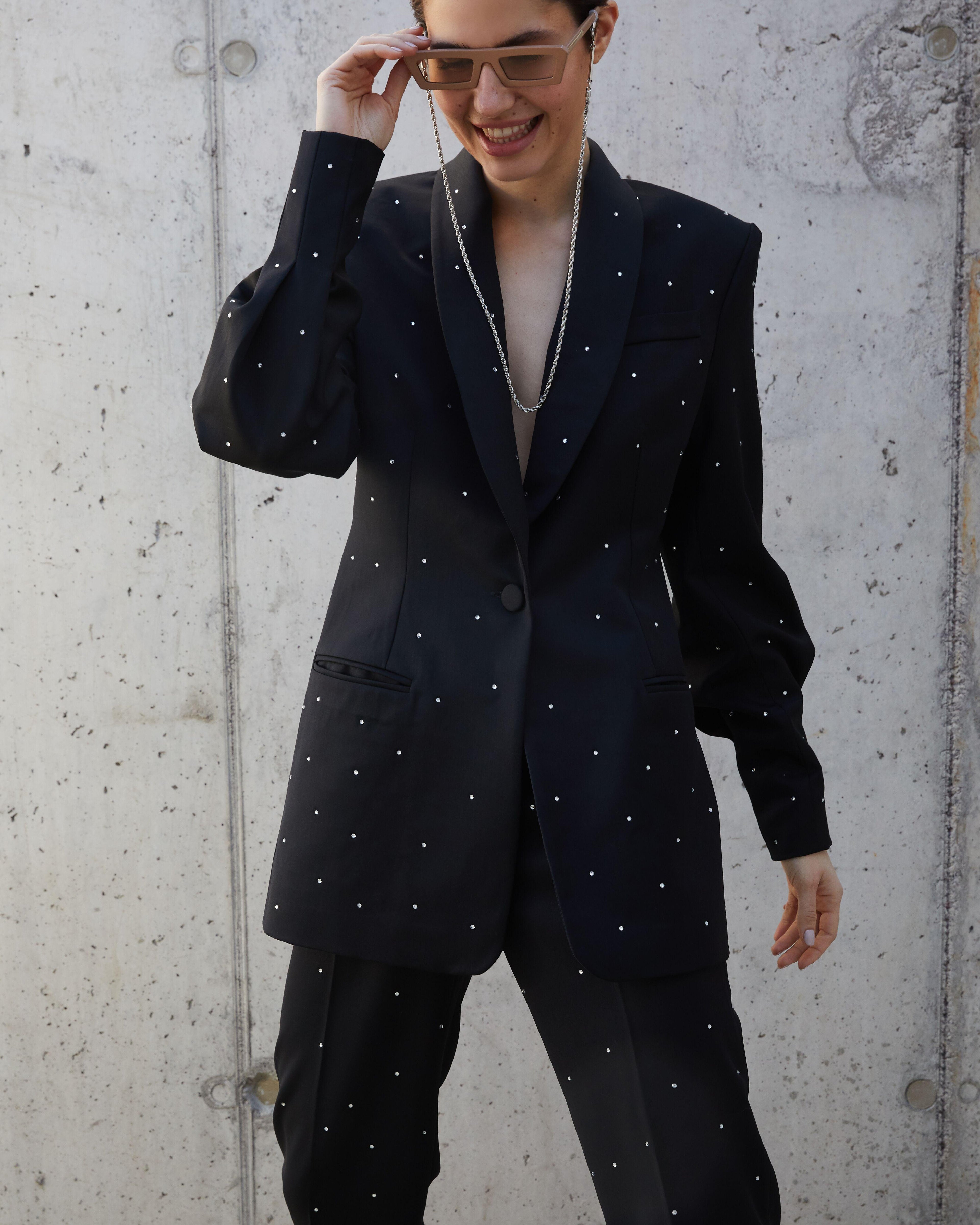 Maria Balan in Karen Walker and Frame Chain - sunglasscurator