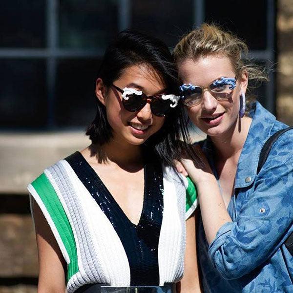 Michelle Zhang and Zanita in MOO Eyewear - sunglasscurator