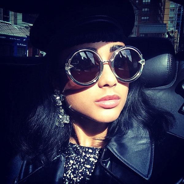 Natalia Kills in Karen Walker Eyewear - sunglasscurator