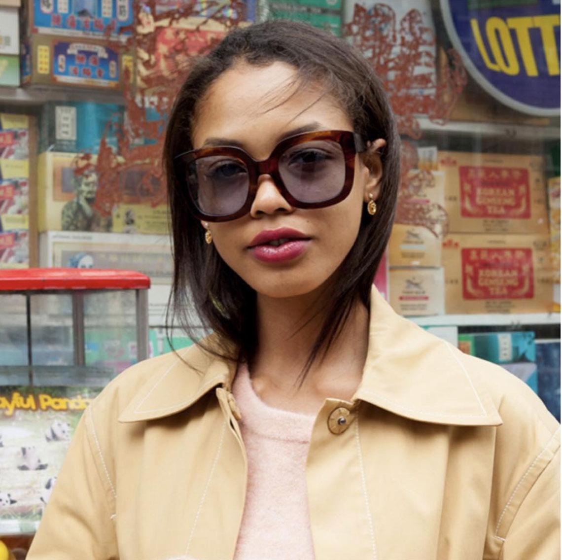 Nora Zorom in Kaleos for Man Repeller Editorial - sunglasscurator