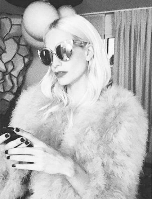 Poppy Delevingne in Linda Farrow Luxe - sunglasscurator