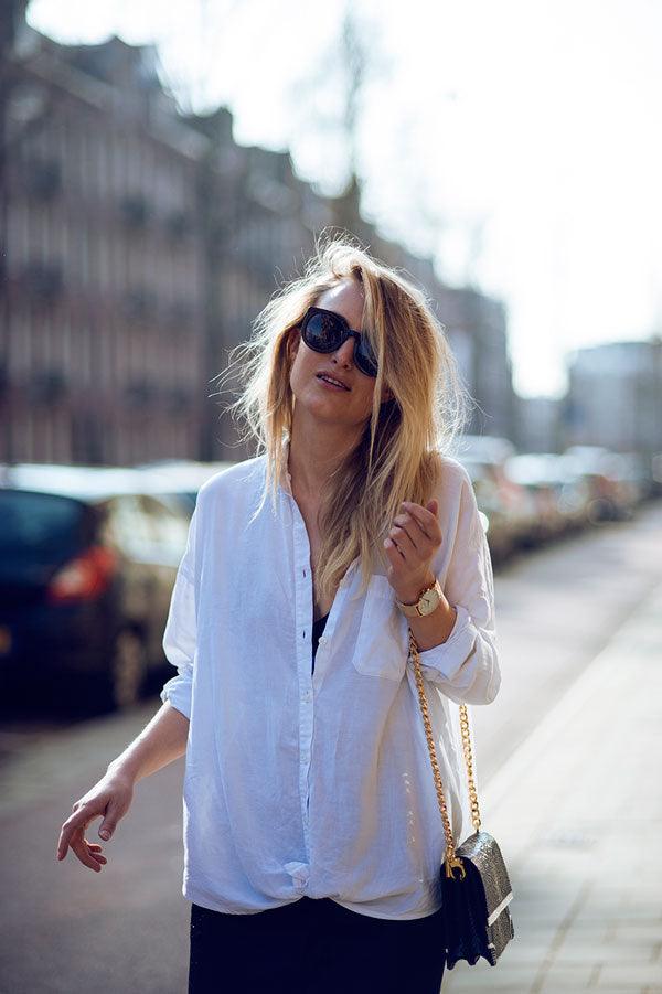 Rebecca Laurey in Karen Walker Eyewear - sunglasscurator