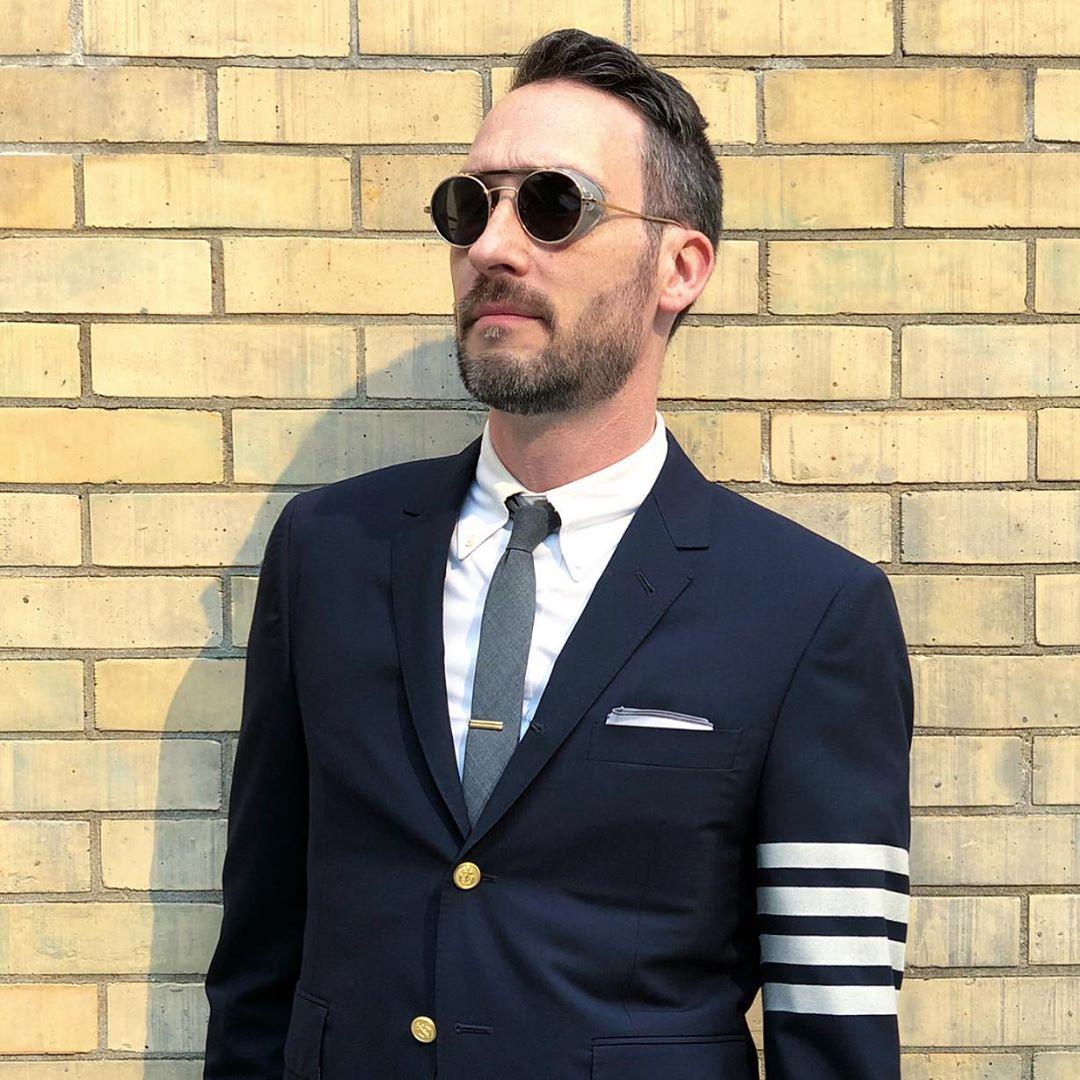 Rolf Springer in Thom Browne - sunglasscurator