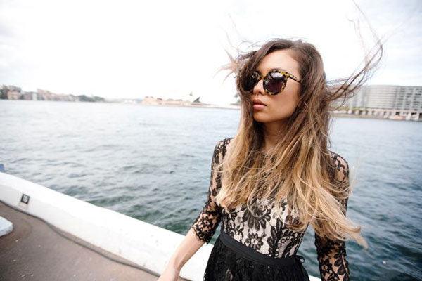 Rumi Neely in Karen Walker Eyewear - sunglasscurator