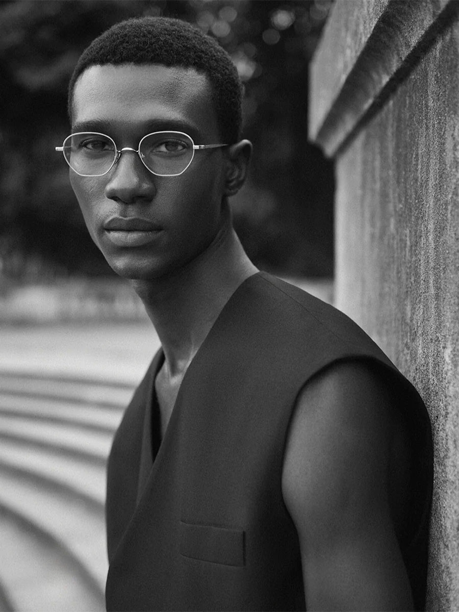 Saint Peres Grey Gold Brushed eyeglasses
