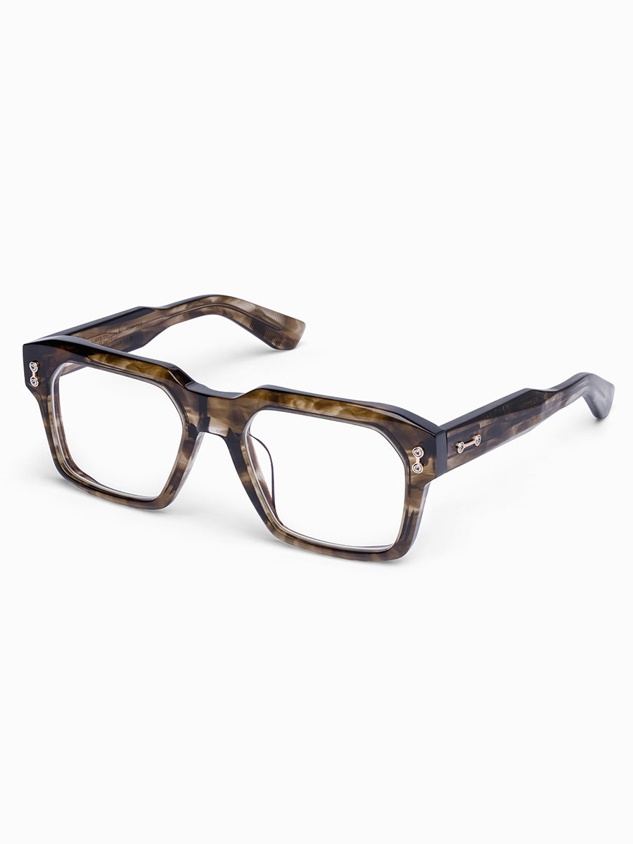 AKONI Pegasus Green Swirl 12K Gold 528B Eyeglasses