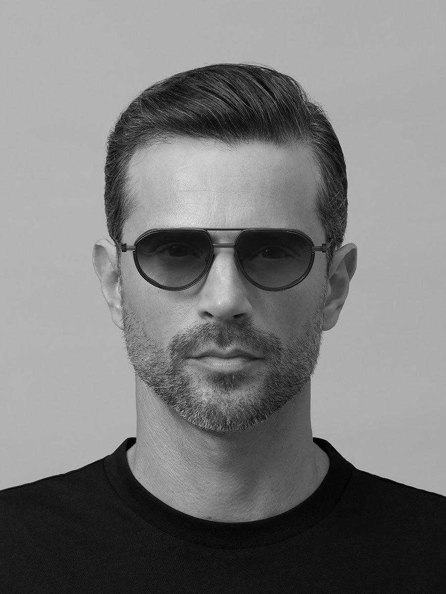 Skyracer Brushed Silver 511C sunglasses - sunglasscurator