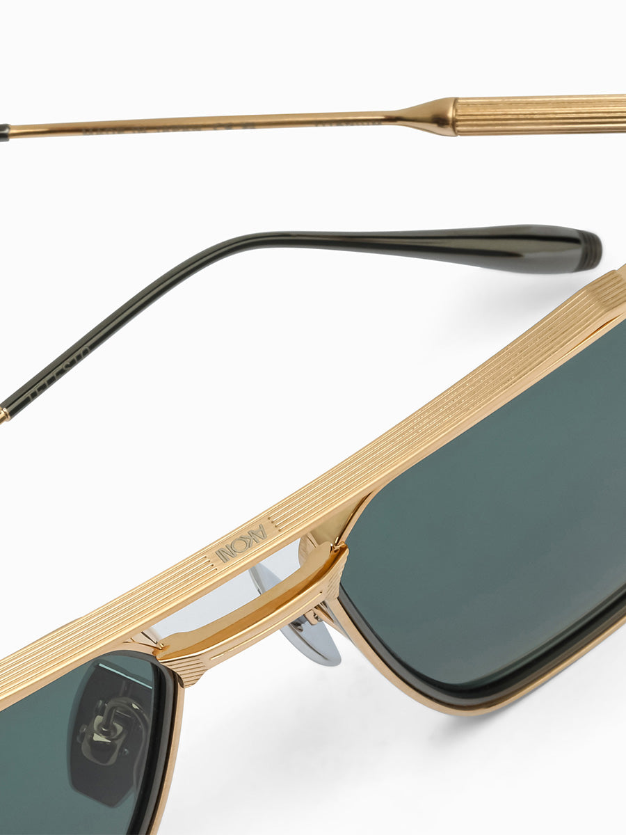 Reflective Coating Dita Aristocrat Sunglasses Telesto Brushed 12K