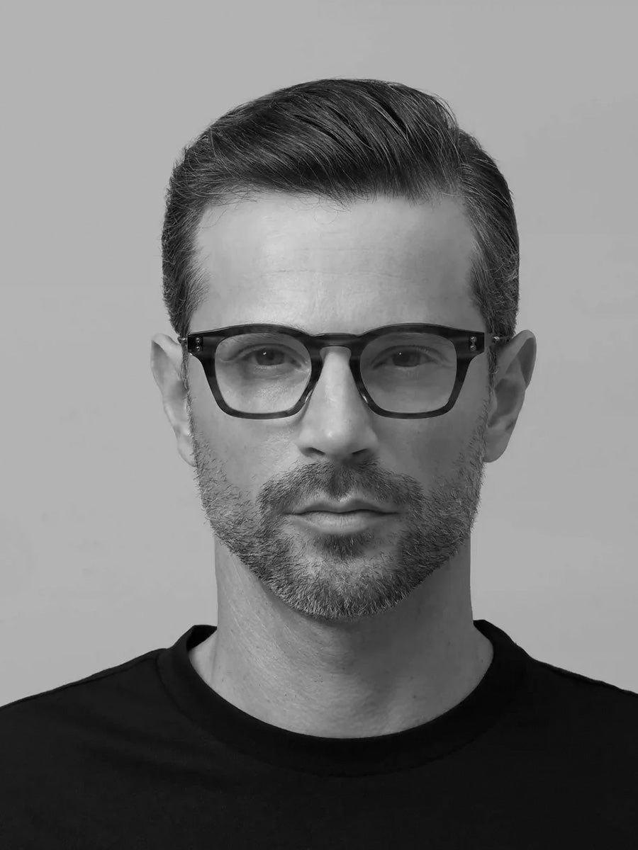 Wise Black and Brushed Palladium 418F eyeglasses