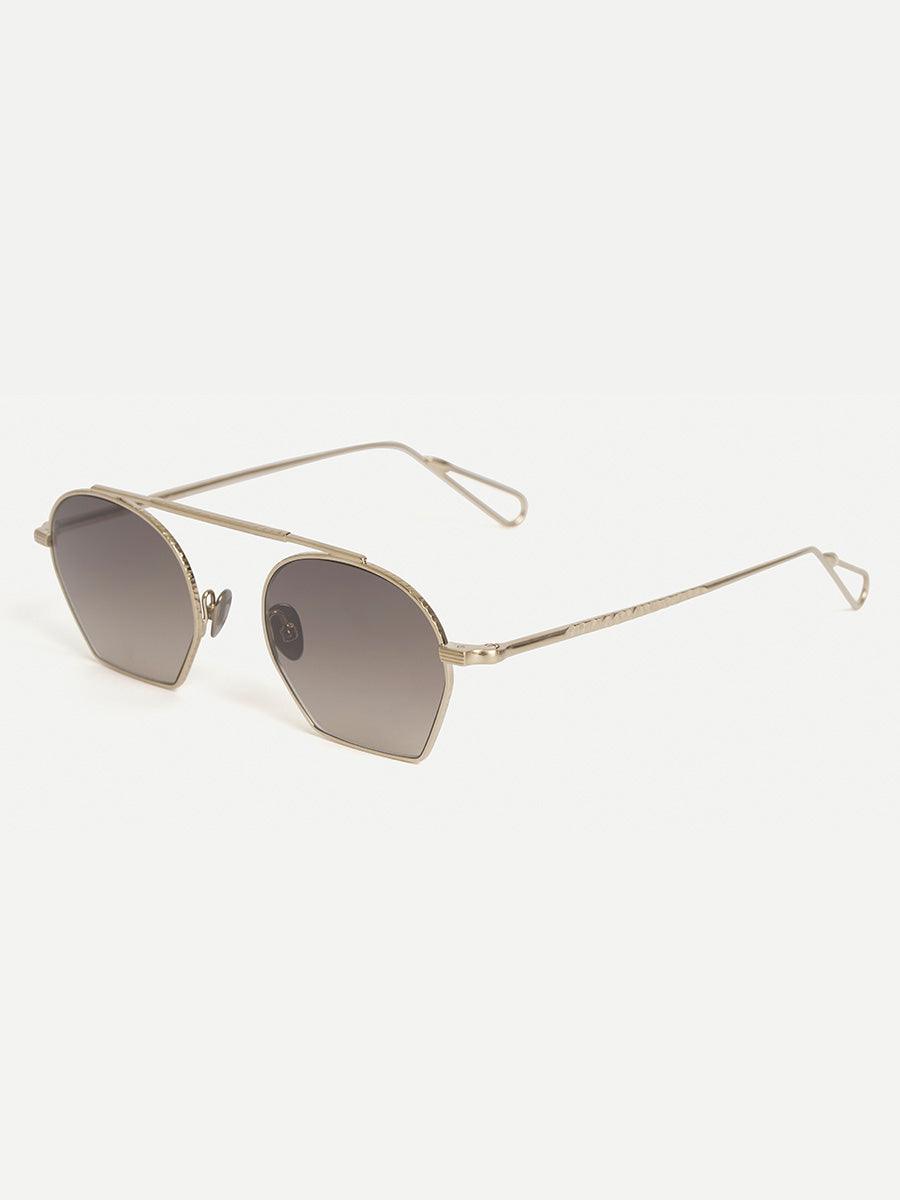 Chaillot Grey Gold Brushed sunglasses - sunglasscurator