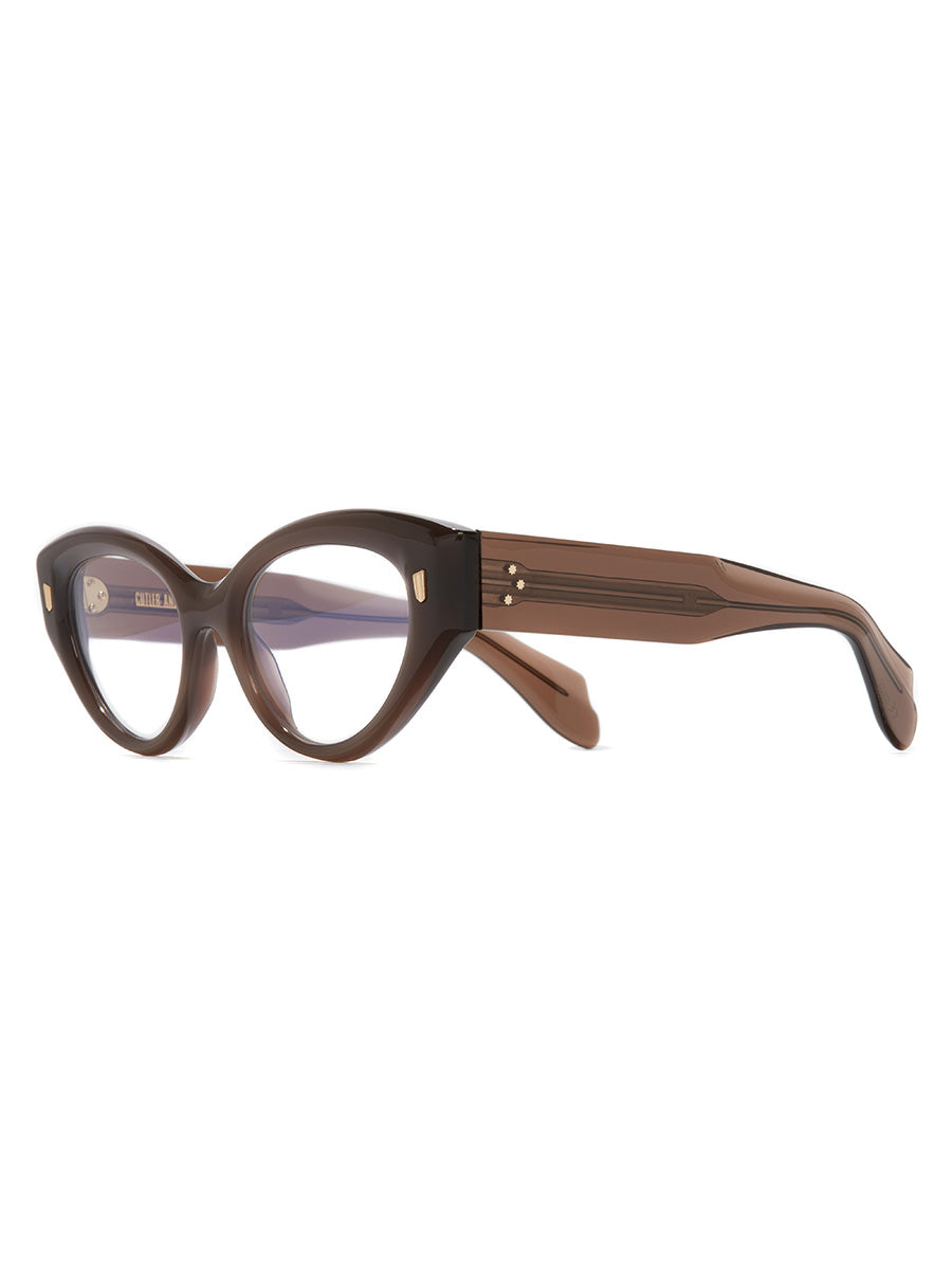 1417 03 Brown Crystal Cat-Eye eyeglasses
