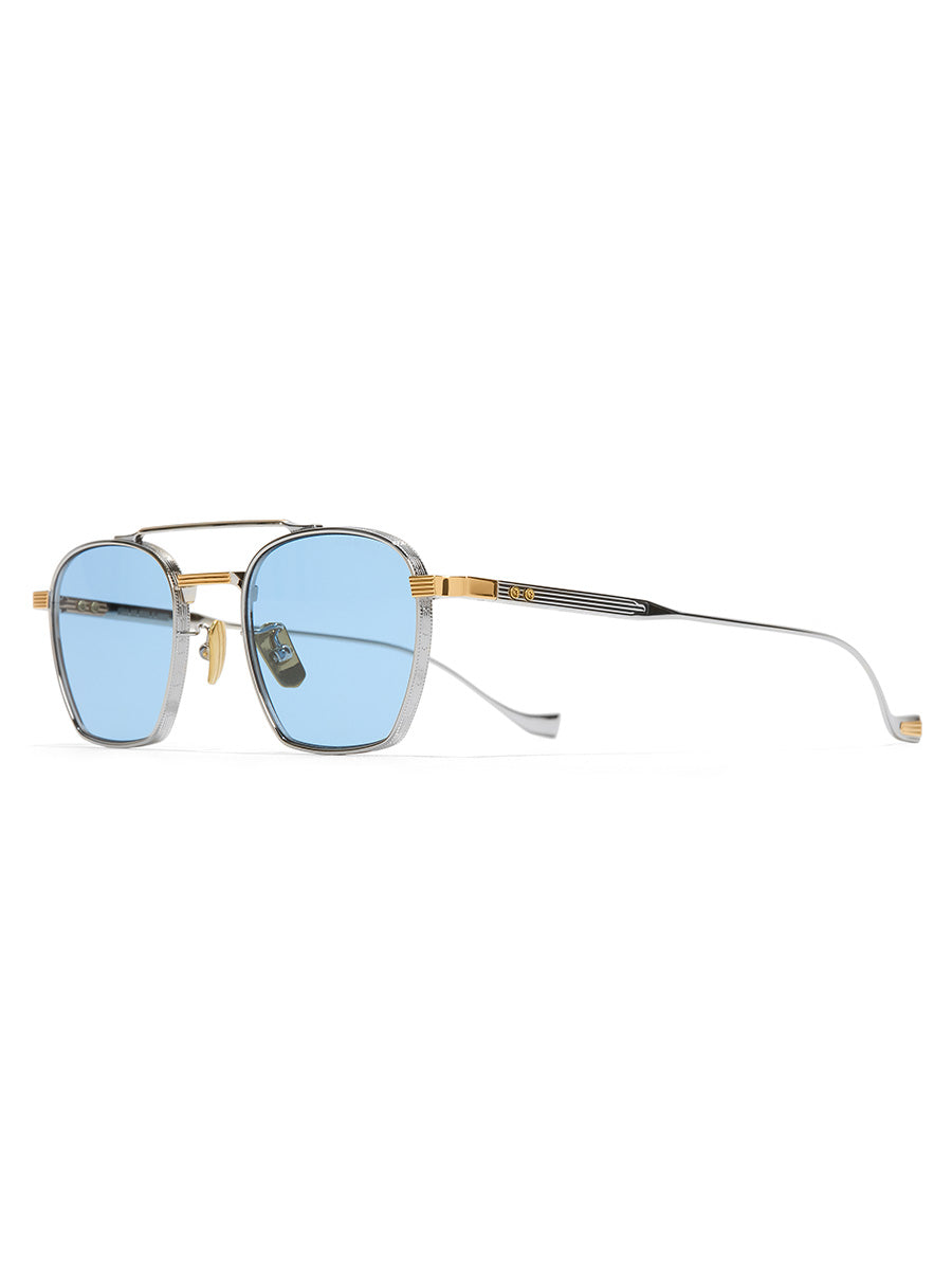 Cutler and Gross Cranley Silver Gold Sunlasses | sunglasscurator.com