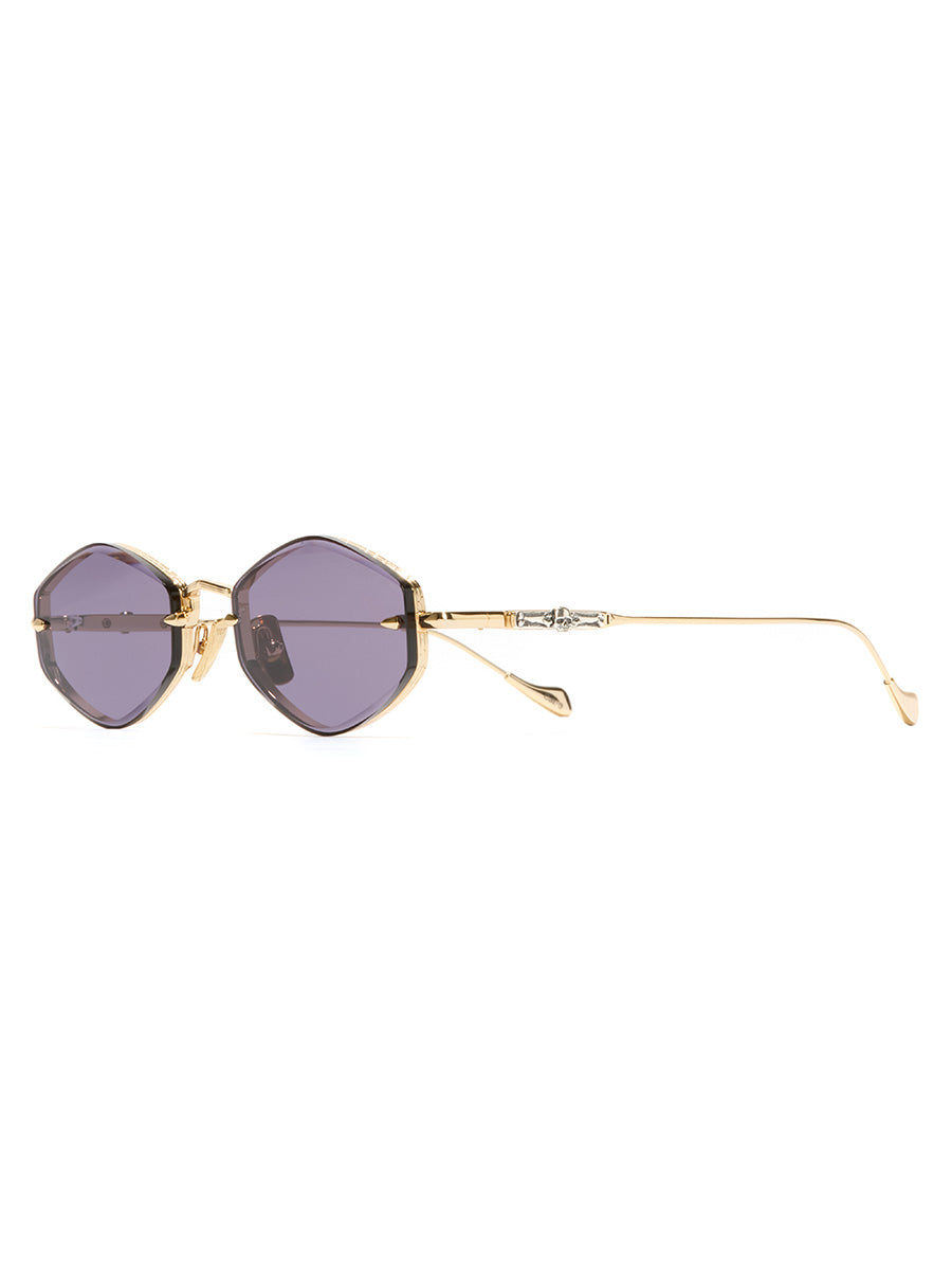Carol Gold Silver Rectangular sunglasses