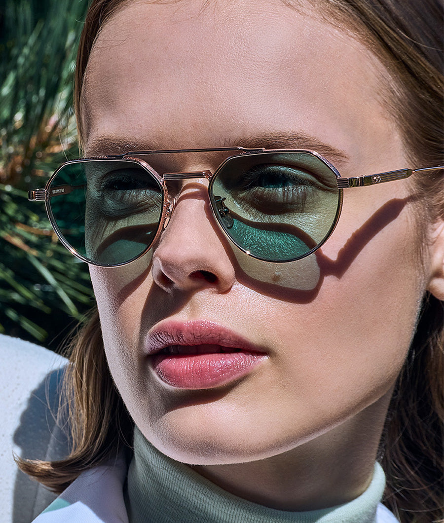 Ladbroke 1427 Silver Gold sunglasses