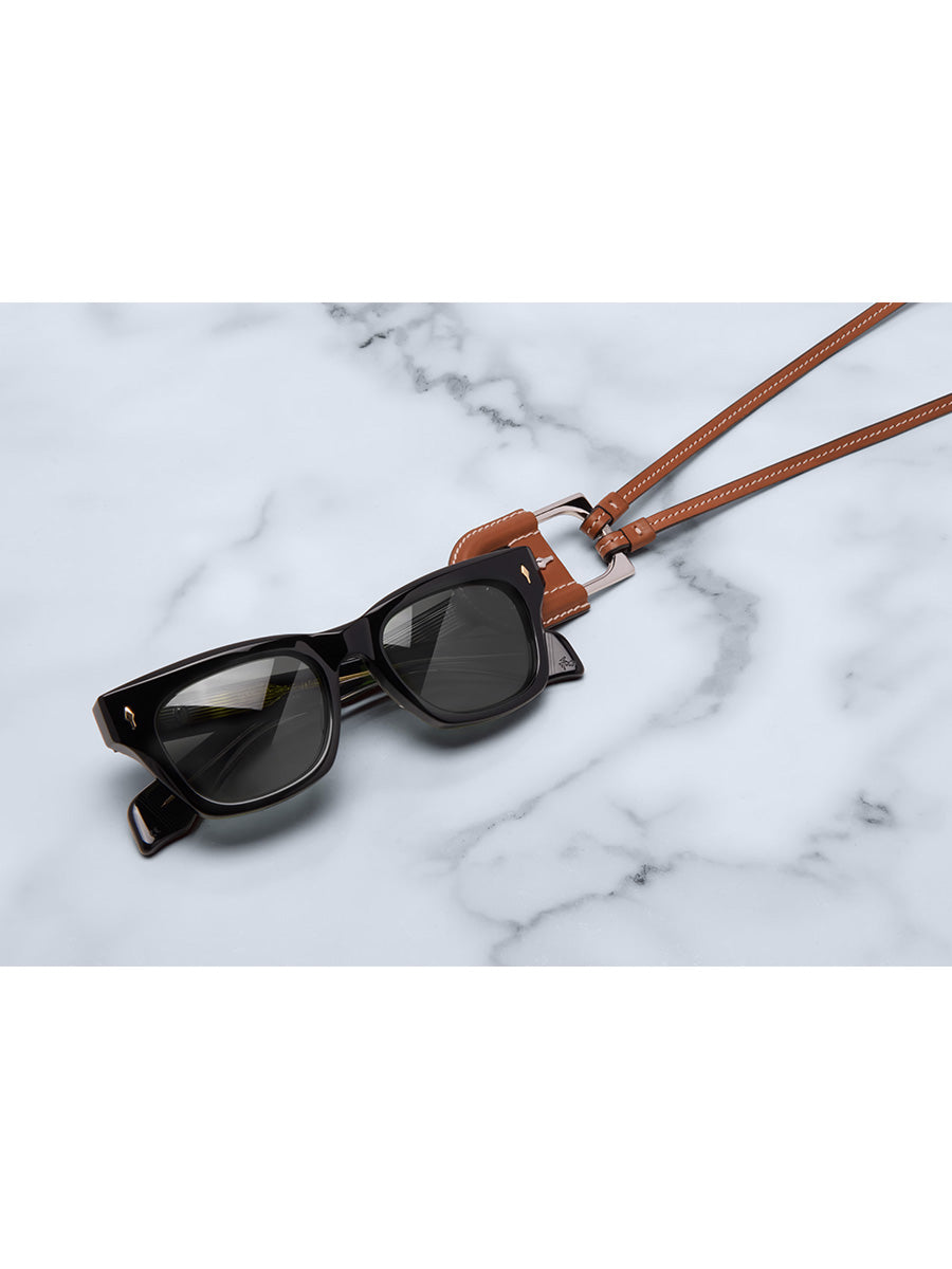 Jacques Marie Mage Bolin Tan Eyewear Necklace | sunglasscurator.com