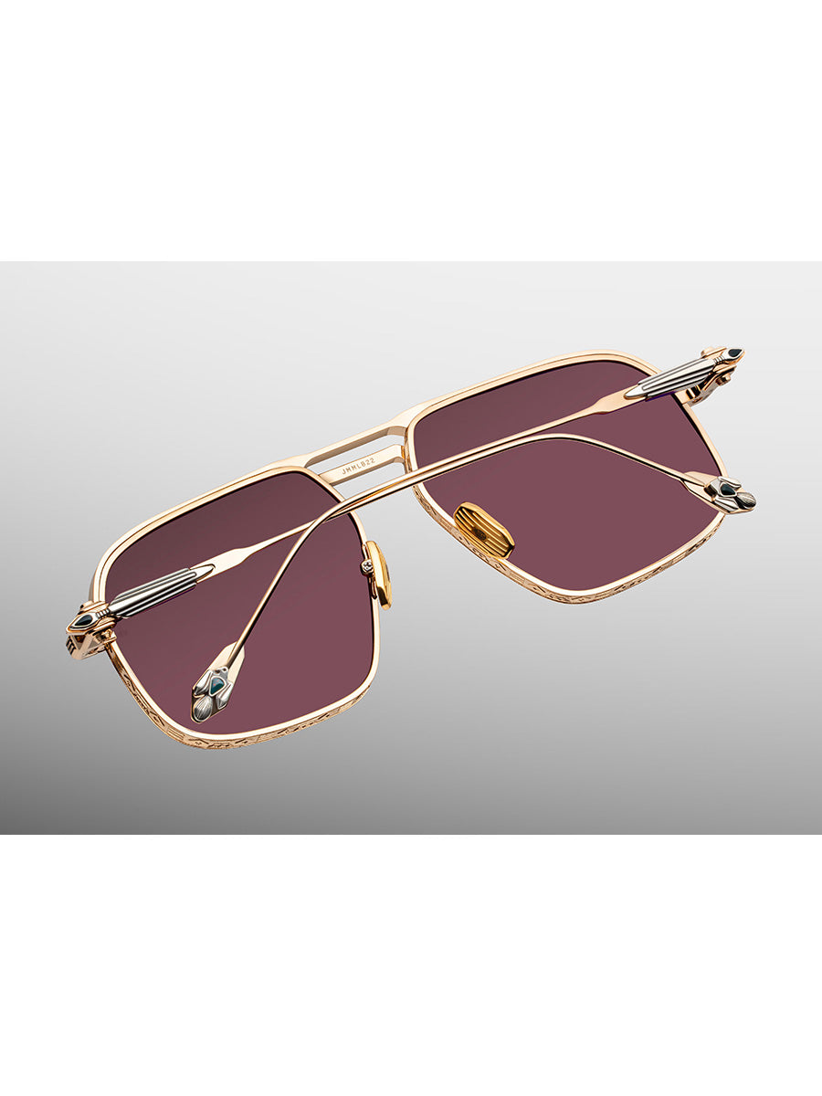 Jacques Marie Mage LAST FRONTIER VII Labarge Champagne Sunglasses