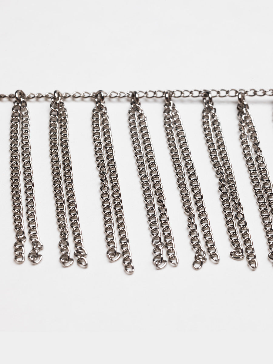 Metal Chain with Metallic Fringes 1