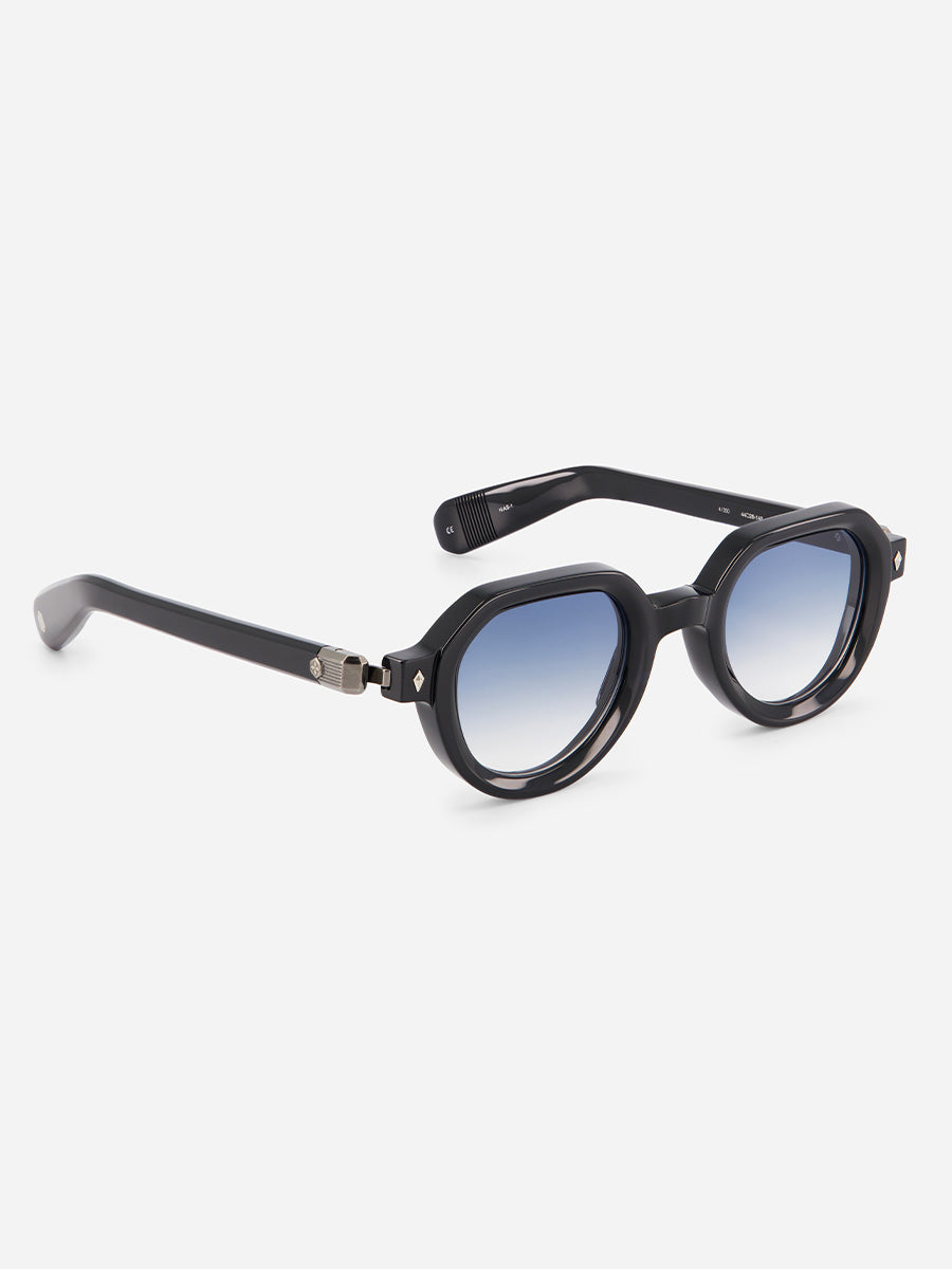 Elnat N/AS-1 Noir and Antique Silver sunglasses