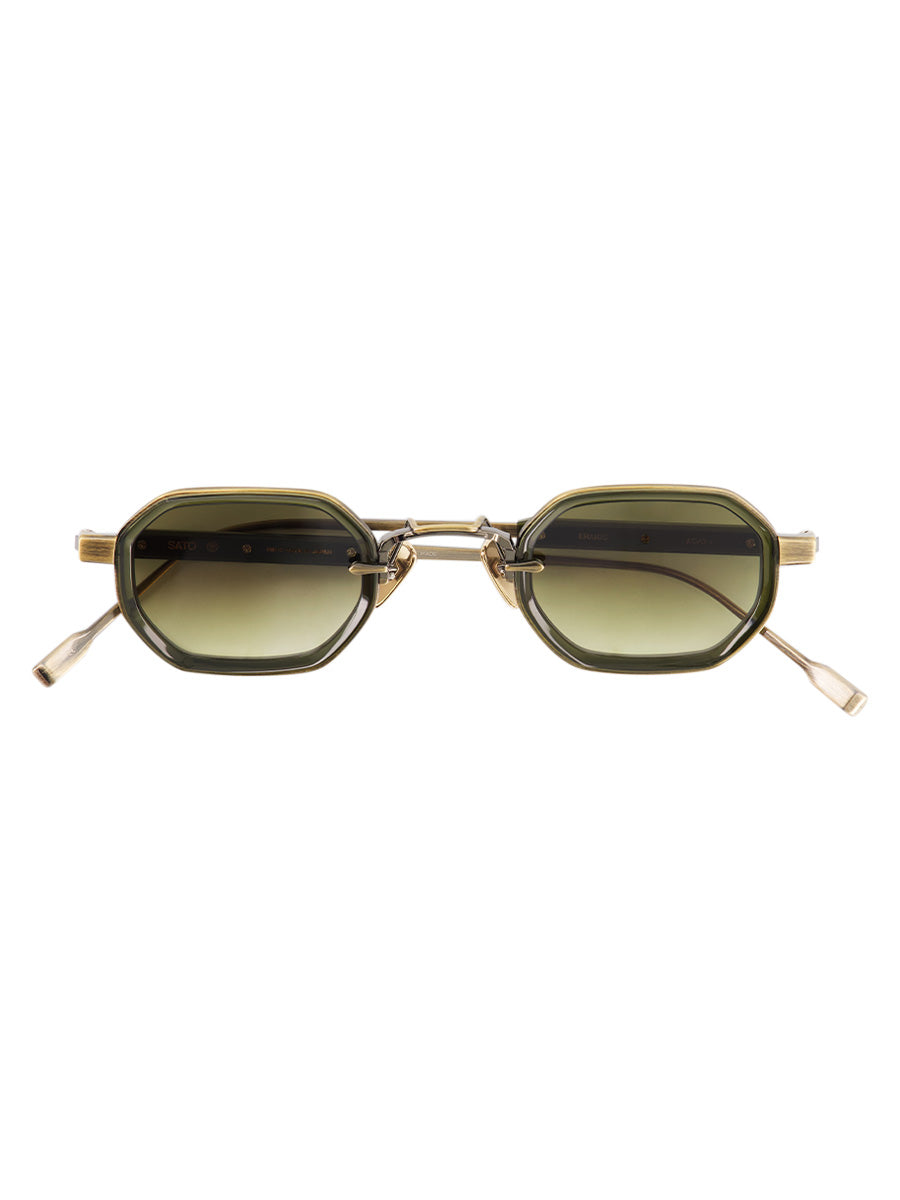Erakis AG/O-1 Antique Gold and Olive sunglasses
